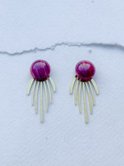 Unika dot med bagstykke i messing, rosa farvekombi, fra Winther Design