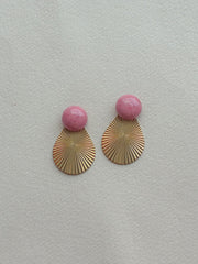 Rosa dot med bagstykke i messing fra Winther Design
