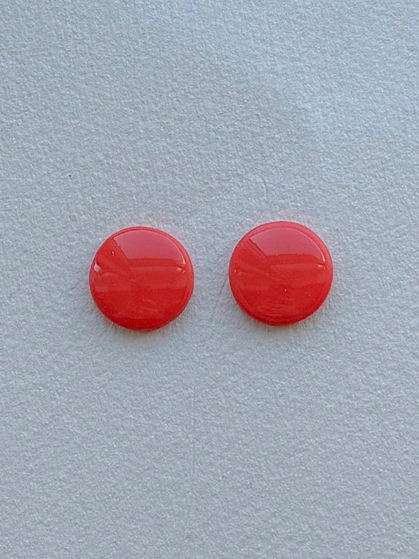 DOTS ørestikker i akryl, orange, fra Winther Design